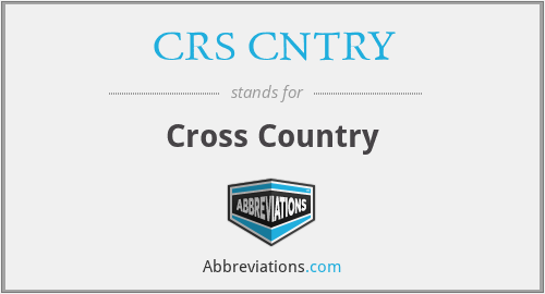 CRS CNTRY - Cross Country